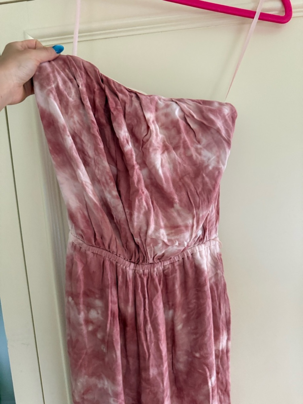 Free People "Just Float" Strapless Tie-Dye Jumpsuit - Picture 4 of 11